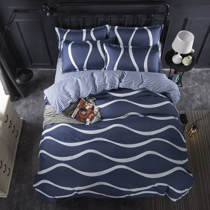 

New Birthday Present Duvet Cover Flat Bed Sheet Linen Pillowcase Bedding Sets Full King Twin Queen Size 3/ 4pcs