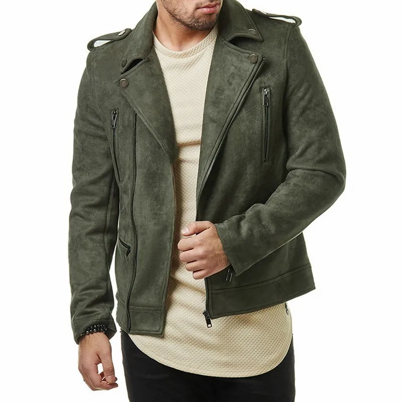 Moomphya/винтажная текстурированная замшевая куртка в стиле хип-хоп на молнии, мужская уличная куртка в стиле «тяжелый металл рок», мужская