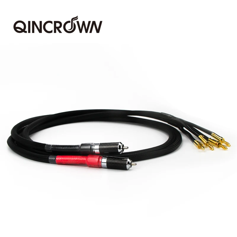 

Speaker Line Horn Line Single End RCA Lotus Head to Double Banana Head Line