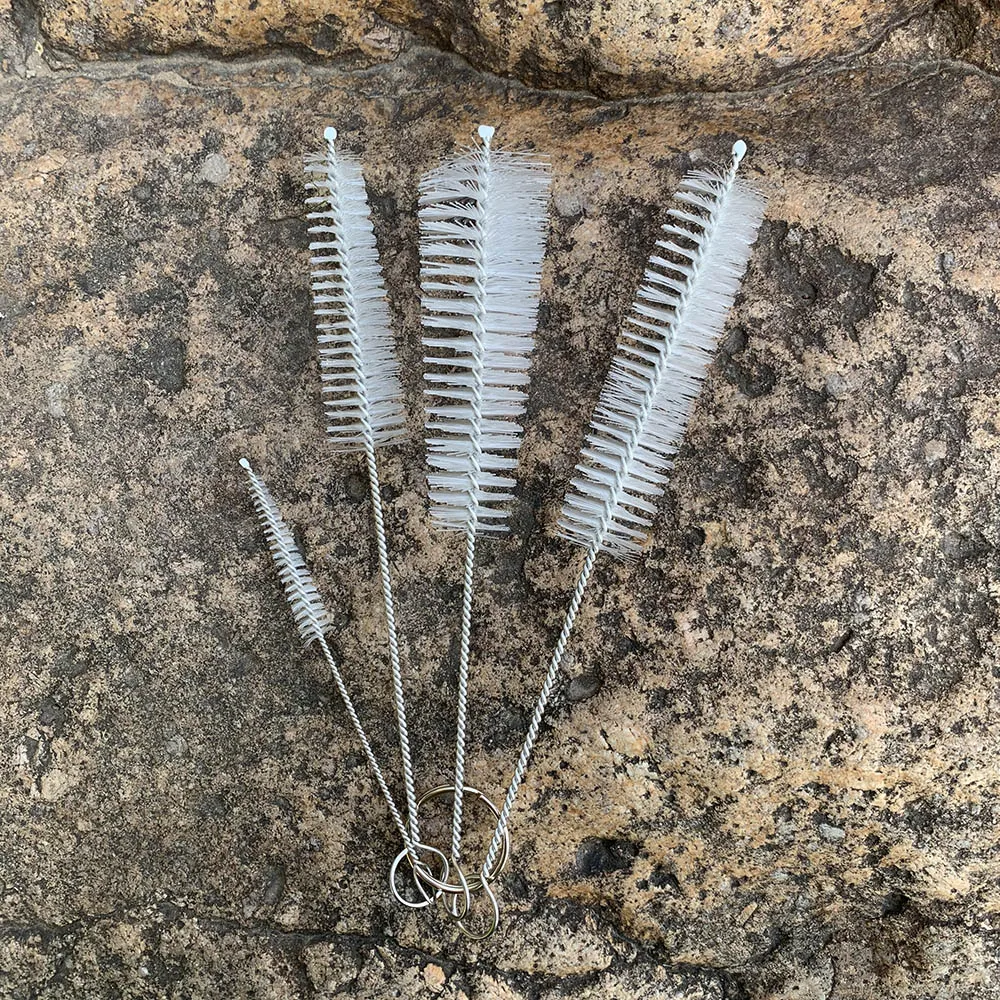 4pcs/set Stainless Steel Nylon Cleaning Brush for Shisha Hookah Sheecha/Chicha/Narguile Accessories hookah accessories hookah cleaning brush cleaning accessories