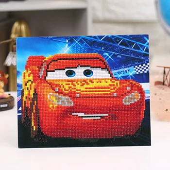 

Mosaic Embroidery Cross Stitch Drill Rhinestone Boy Toys DIY 5D Diamond Painting Kawaiyi Cartoon Car Handmade Gift Kids Frame