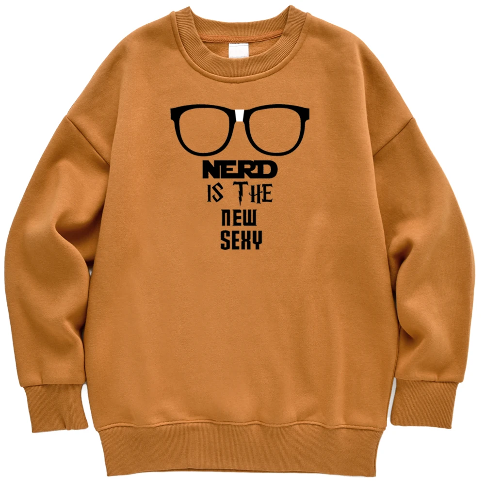 

Nerd Is The New Sexy Mens Hoodie Sweatshirt Casual Harajuku Sweatshirts Simple Glasses Printed Pullover Autumn Fleece Streetwear