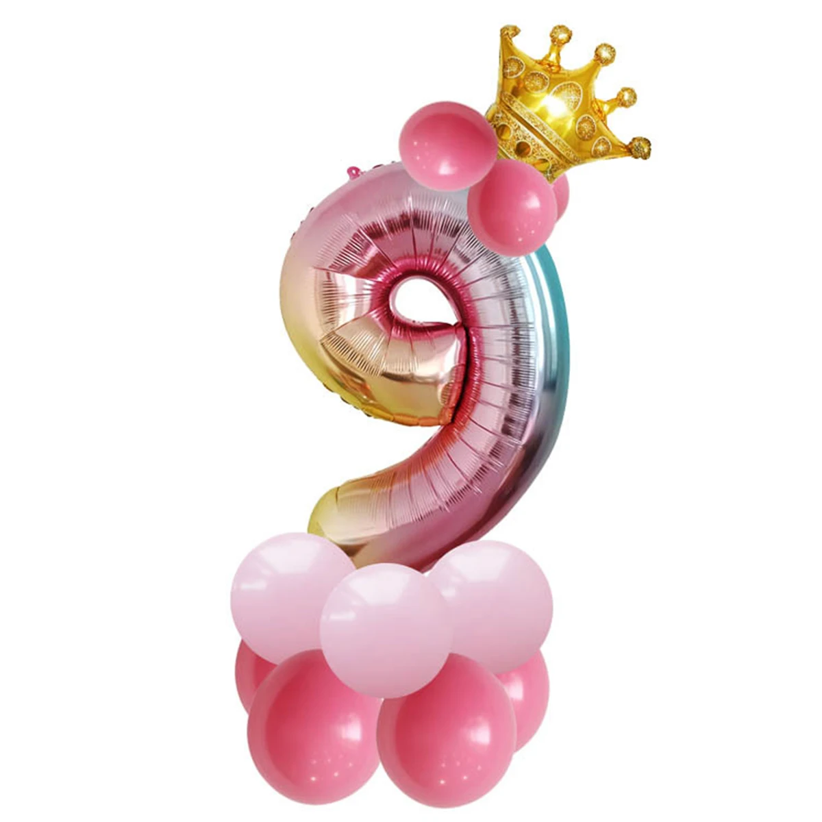 32 дюймов Большой Фольга на день рождения воздушные шары воздушные гелиевые шара с цифрой цифры Happy День рождения украшения Детские воздушные шары для дня рождения балон - Цвет: 09