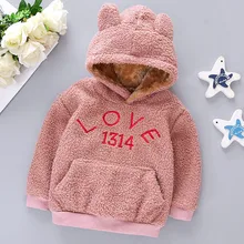 Зимняя флисовая толстовка для девочек; топы; теплая одежда для маленьких девочек; детская хлопковая плотная верхняя одежда; куртка; Winterjas Meisje
