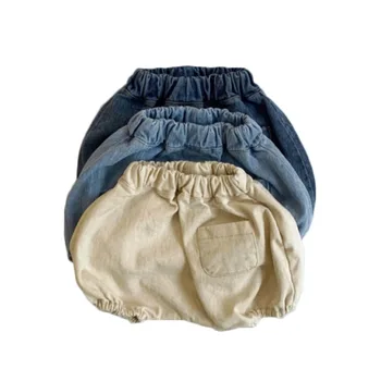 

2020 New Kids Jeans Bloomers Baby Girl Pp Shorts Toddler Baby Summer Denim Shorts Newborn Boy Denim Pants