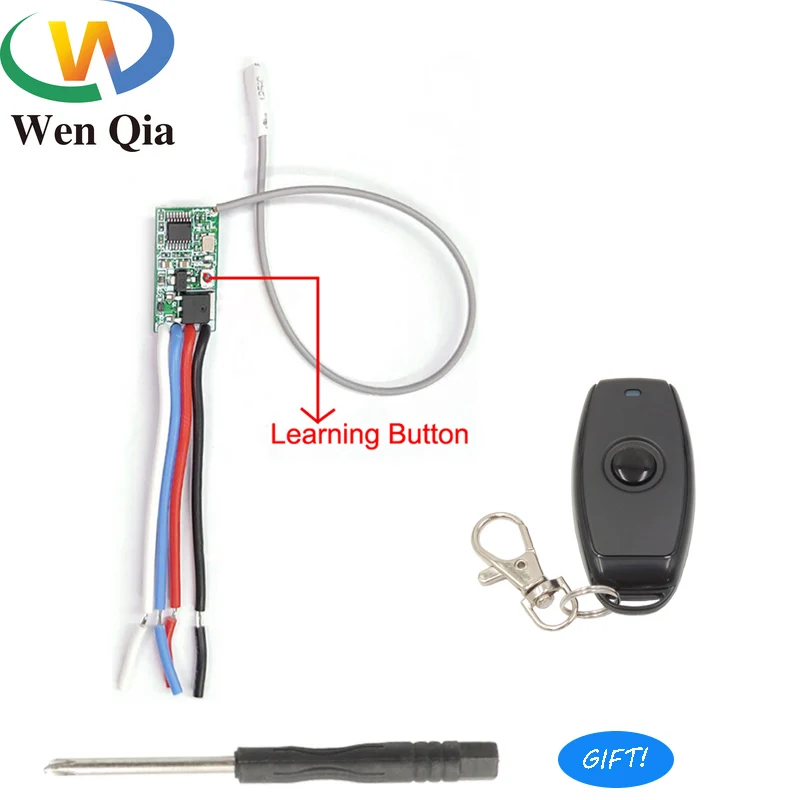 

433mhz DC 3.6V 6V 12V 24V 1CH Relay Wireless RF Remote Control Switch Mini Module With Transmitter For Power LED Lamp Light DIY