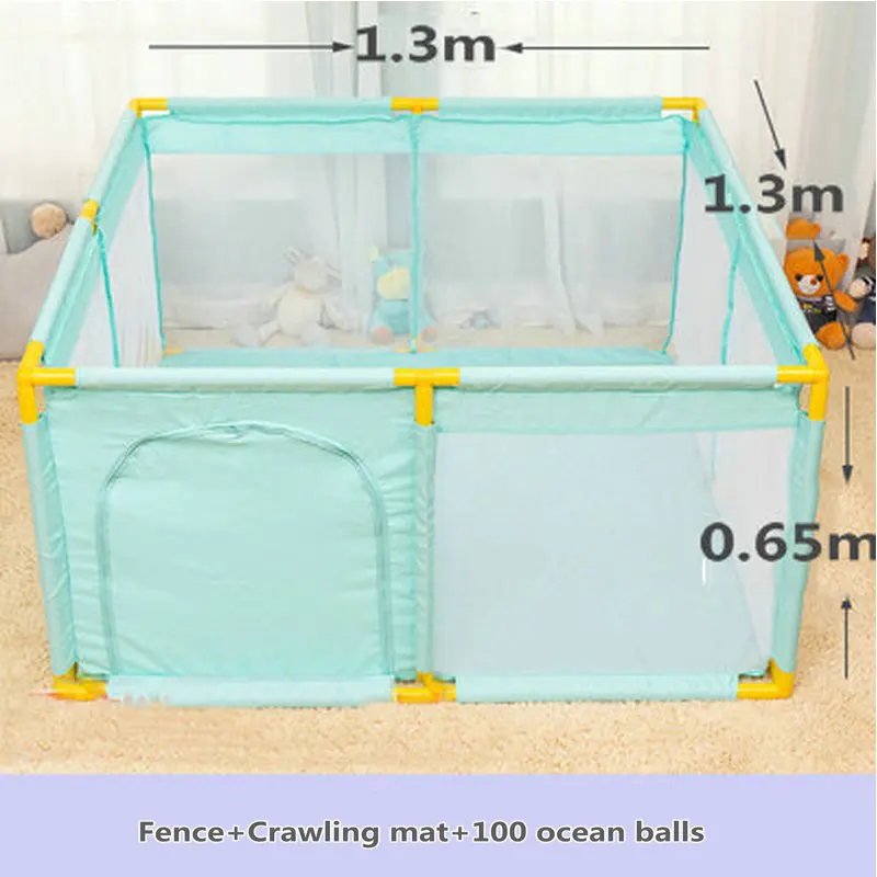 Portable Baby Pool Kids Playpen Folding Baby Fence Children Oxford Cloth Foldable Pool Balls Child Bed Fence