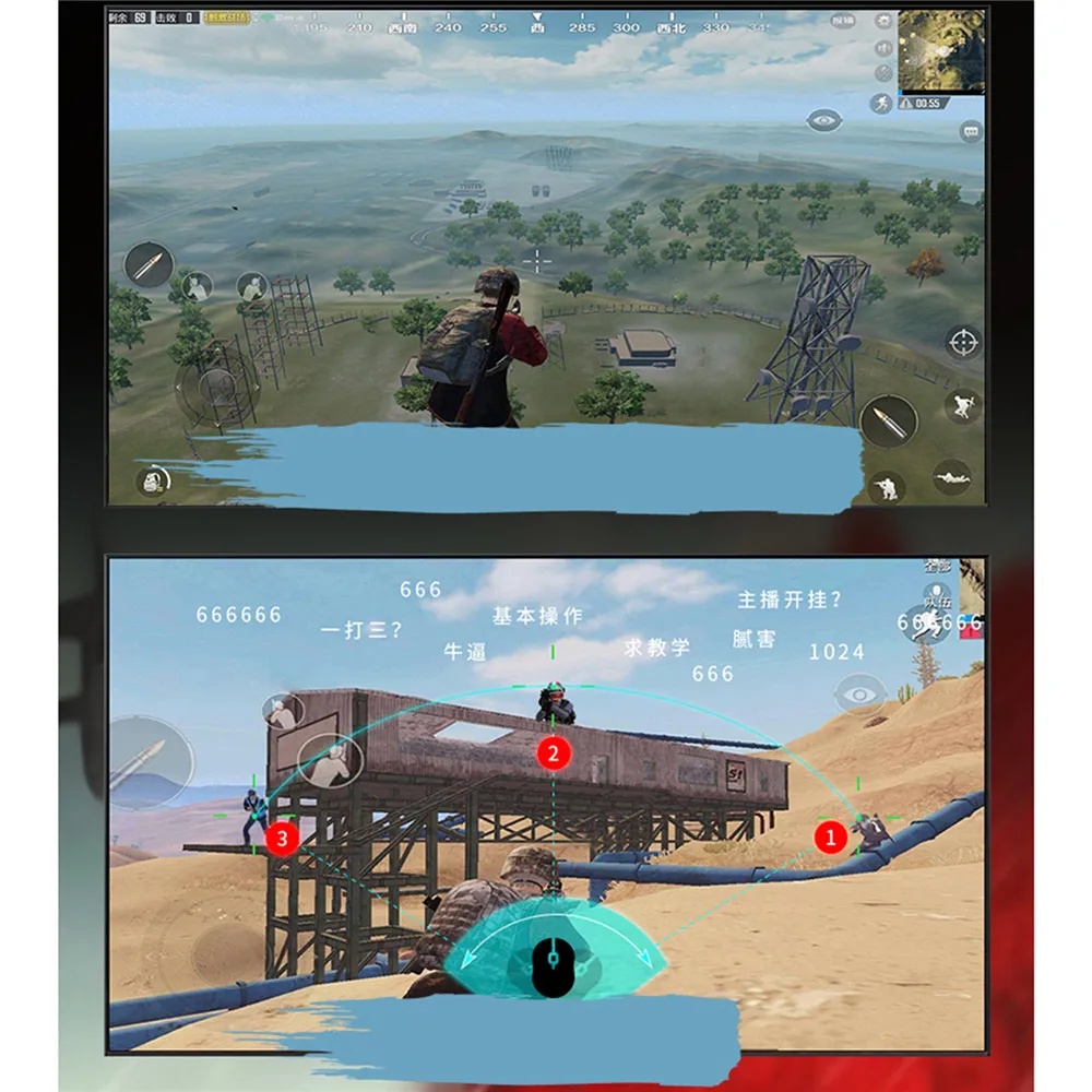 PUBG Digital HDMI Converter Bluetooth Adapter 4K Big Screen Mobile Game Expander Keyboard Mouse Gam