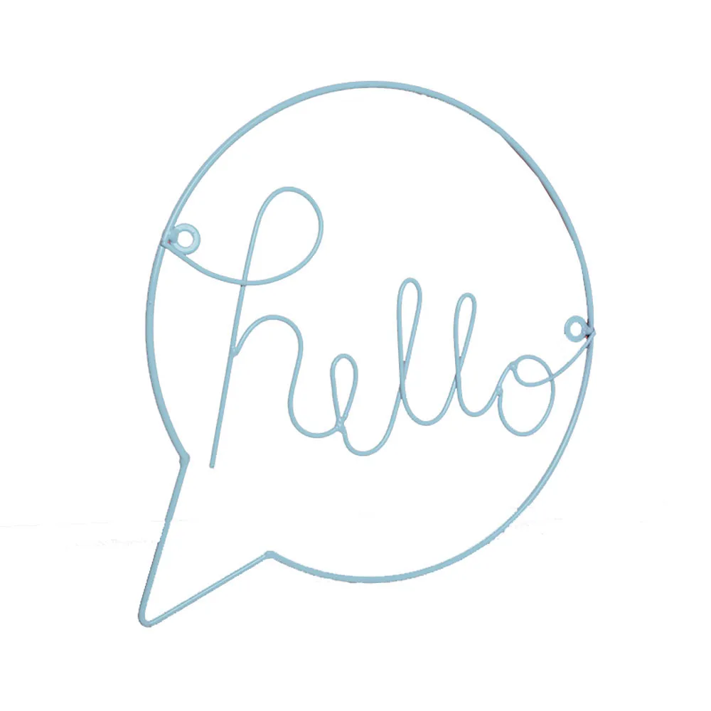 1 шт. настенные стикеры в скандинавском стиле с железными буквами Hello подвесные