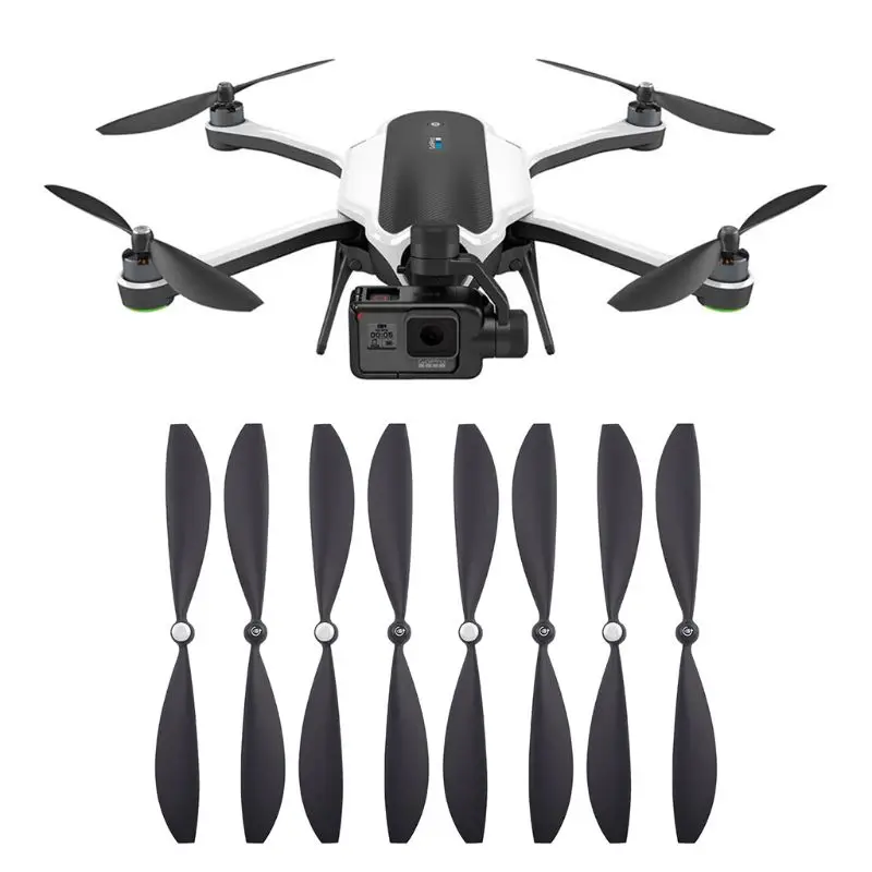 4 пары черных пропеллеров лезвия крылья для GoPro Karma Drone аксессуары Запчасти 95AF