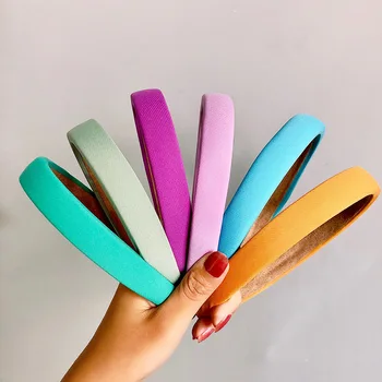 

12Pcs/Set Candy Color Wide Side Hair Hoop Women Wash Face Make Up Hairband Headband Bezel Girls Wholesale Hair Accessories