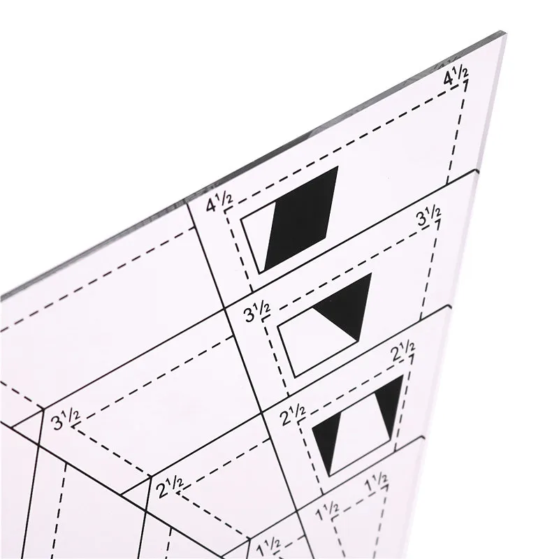 Лоскутная Линейка 1 шт. акриловый материал многофункциональная стеганая линейка в форме трапеции хорошего качества швейный инструмент