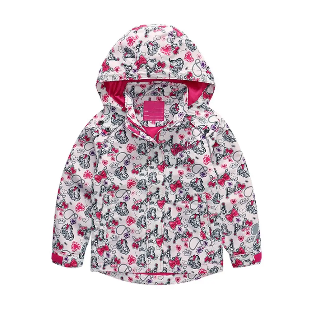 

HONEYKING Cool Kid Girls Jacket Fashion Coats With Hat Spring Autumn Girl Clothes Infant Clothing For Children's Jackets