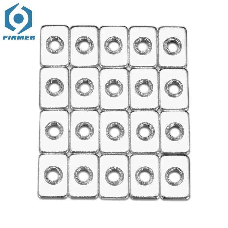 

New 20pcs M3 Steel Zinc Plated Tee Nuts for 2020 V-slot Aluminum Profiles Extrusions
