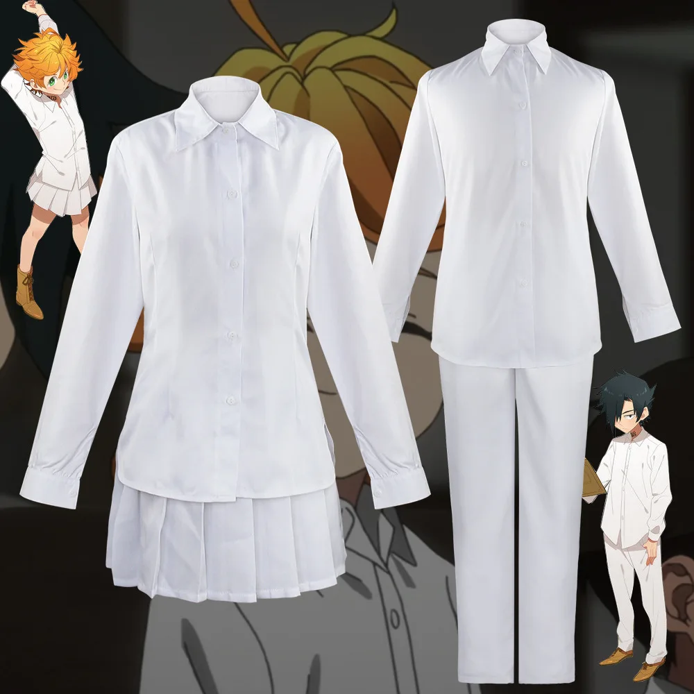 2021 Anime The Promised Neverland Emma Norman Ray Figure Character Decor  Student Cosplay Stand Model Plate Cartoon Desktop Toy - Costumes Badge -  AliExpress