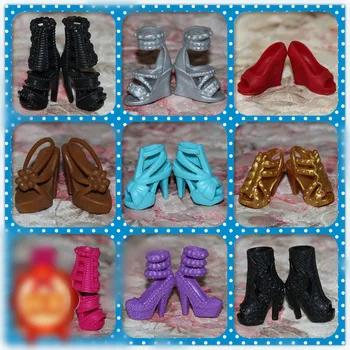 1/6 Doll Shoes Mix style High Heels Sandals Boots Colorful Assorted Shoes Accessories For Barbie Doll Baby Xmas DIY Toy 1