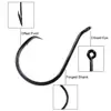 5/10pcs Black Nickel Luminous Heavy Circle Hook High Carbon Steel Saltwater Fishing Hook for Catfish Bass Snapper Perch Tuna ► Photo 3/6