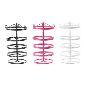 

Wrought Iron Round Jewelry Display Stand Rotary Five-Layer Earring Storage Rack