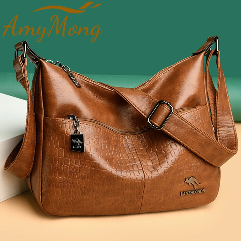 

Luxury Designer Handbag Purses High Quality Leather Crossbody Messenger Bags for Women 2021 New Shoulder Bags Ladies Sac A Mian