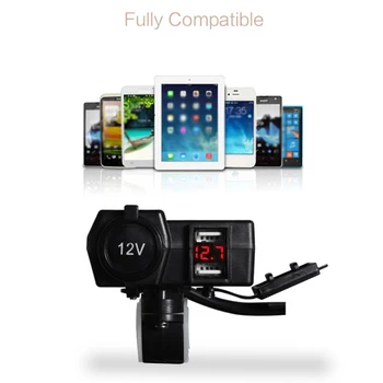 

Voltmeter Charger Motorcycle Waterproof GPS Lighter Charger High Quality