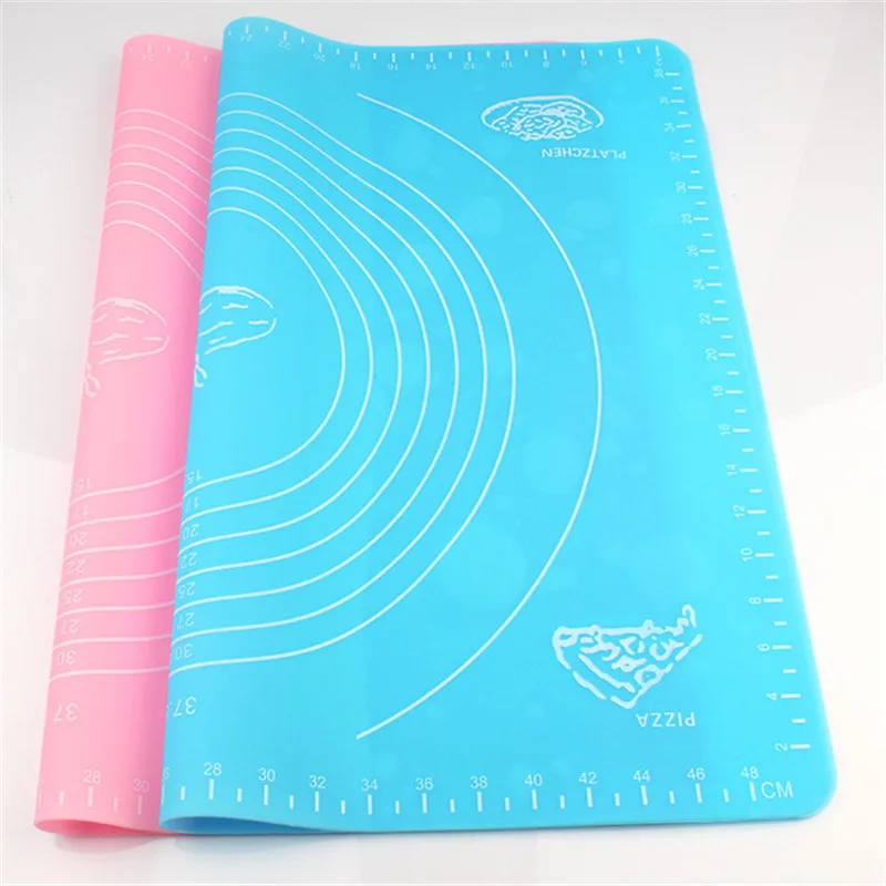 Non-Stick Pastry Boards Silicone Mat Rolling Dough Liner Pad Pastry Cake Bakeware With Scale Kitchen Cooking Tools Dropshipping