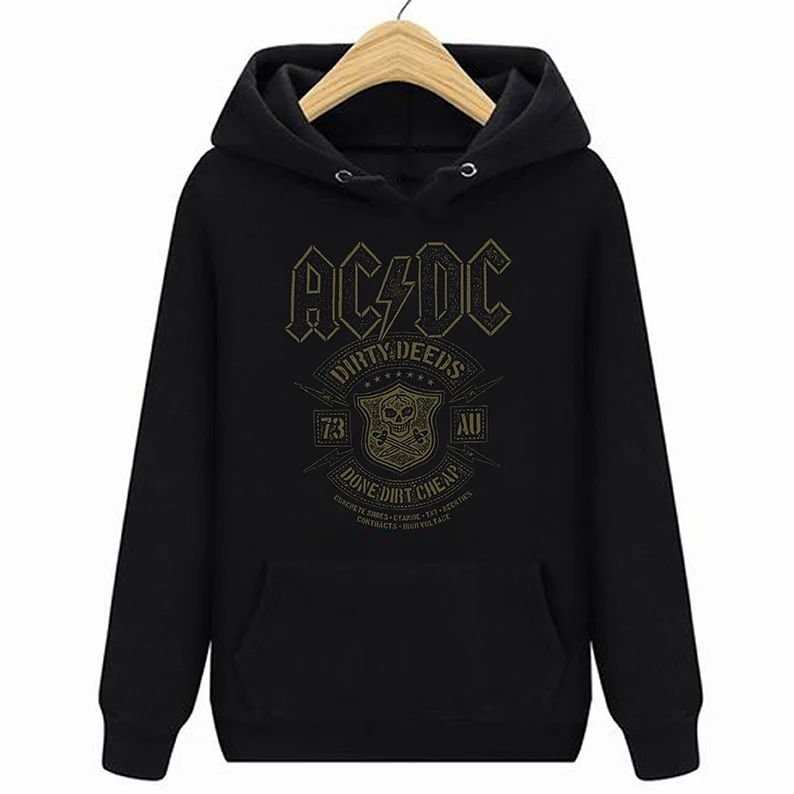 

Official AC/DC Dirty Deeds Done Dirt Cheap Black Hoodies Sweatshirts S M L XL XXL New