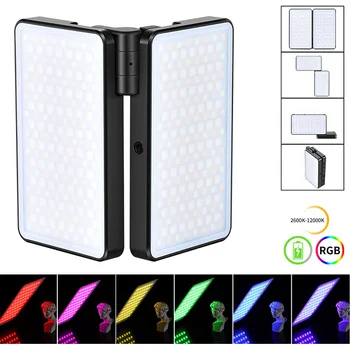 

VIJIM R361 Foldable RGB LED Video Light 2600K-12000K 20W 2960 LUX Fill Light With OLED Display Photography Studio Light DSLR