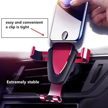 

1pcs Car Air Vent Gravity Bracket Car Phone Holder Stickers For SKODA octavia a5 a6 a7 2 3 rs fabia yeti superb 3u rapid felicia