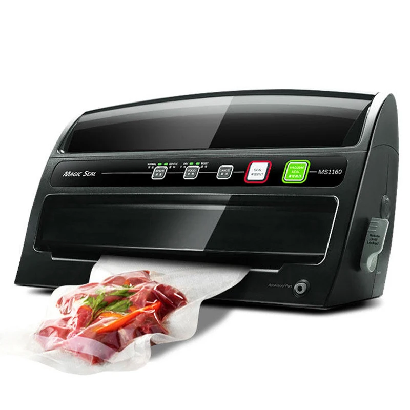 

MS1160 220V 110V Домашние продукты питания вакуумный уплотнитель упаковочная машина тонкопленочный уплотнитель вакуумная упаковочная машина вакуумный бак без шлангового мешка