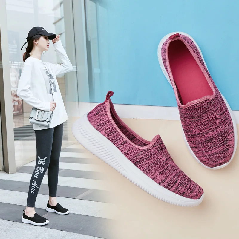 

2010 Spring New Style Large Size WOMEN'S Shoes Flying Woven Shoes Women's Slip-on Casual Sports Breathable Shoes
