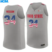 Новое поступление, высокое качество, Огайо, штат Вессон,#34, Молодежная Футболка для колледжа, майки, S-XXXL