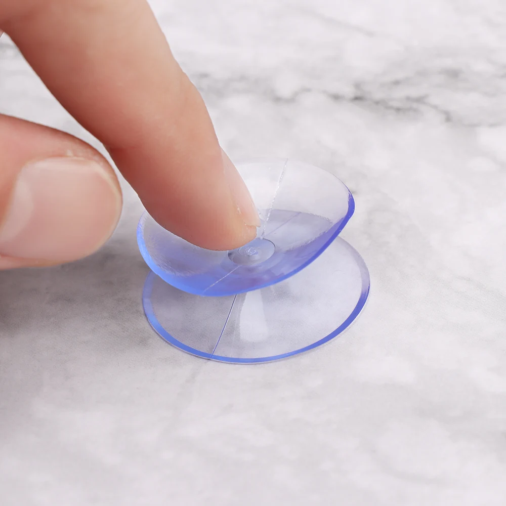 50Pcs Useful Double Sided Suction Cups Clear Plastic Non slip Suckers