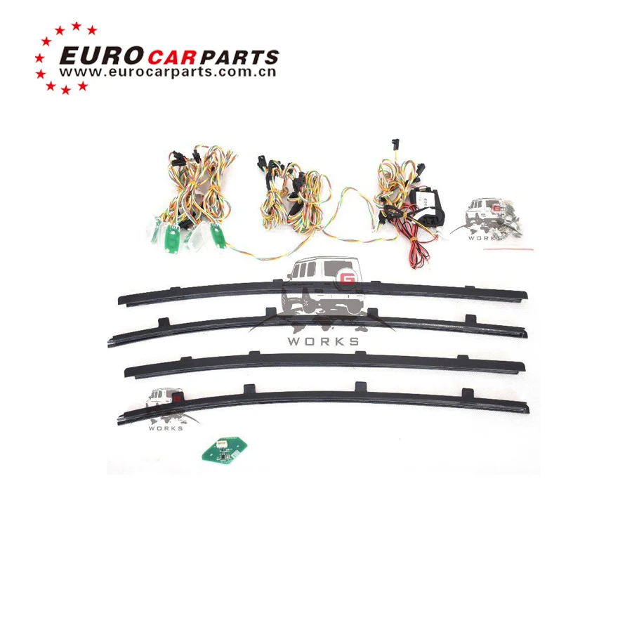 G class w463 G63 G500 G350 Дверная панель, окружающая лампа для W463 G500 G350 G65, 12 цветов, светодиодная окружающая лампа, внутреннее декоративное освещение