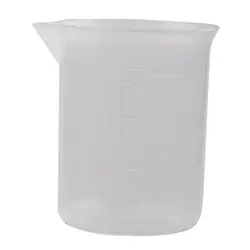 Прозрачный белый пластик 100 мл мерный стаканчик для кухни лаборатории