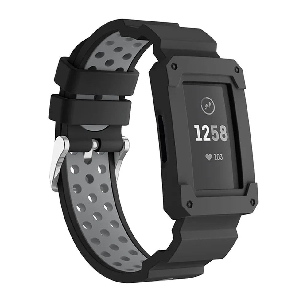 Спортивный силиконовый ремешок для Fitbit Charge 3, ремешок для Fitbit Smart Watch, браслет, резиновые сменные браслеты, чехол