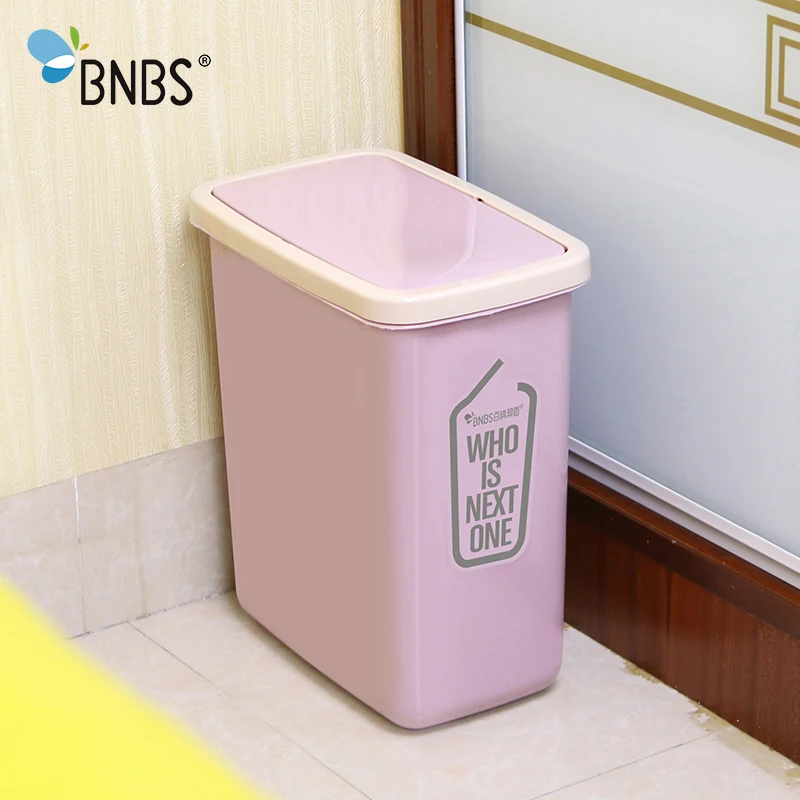 

BNBS Trash Cans Bucket Garbage Trash Bathroom Kitchen Garbage Basket Cube Dustbin Recycle Bin Recycling Paper Basket Zero Waste