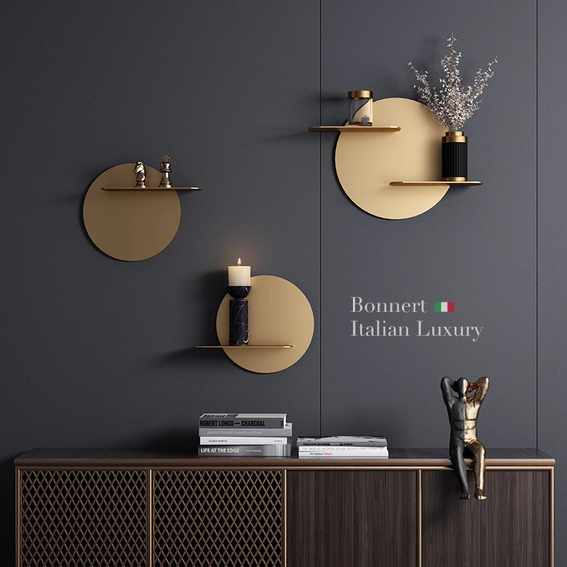 PROD 1005003180572270 Modern Creative Wall Hanging Golden TV Background
Wall Decoration Metal Wall Hanging Rack Pendant Storage Rack Home
Decoration