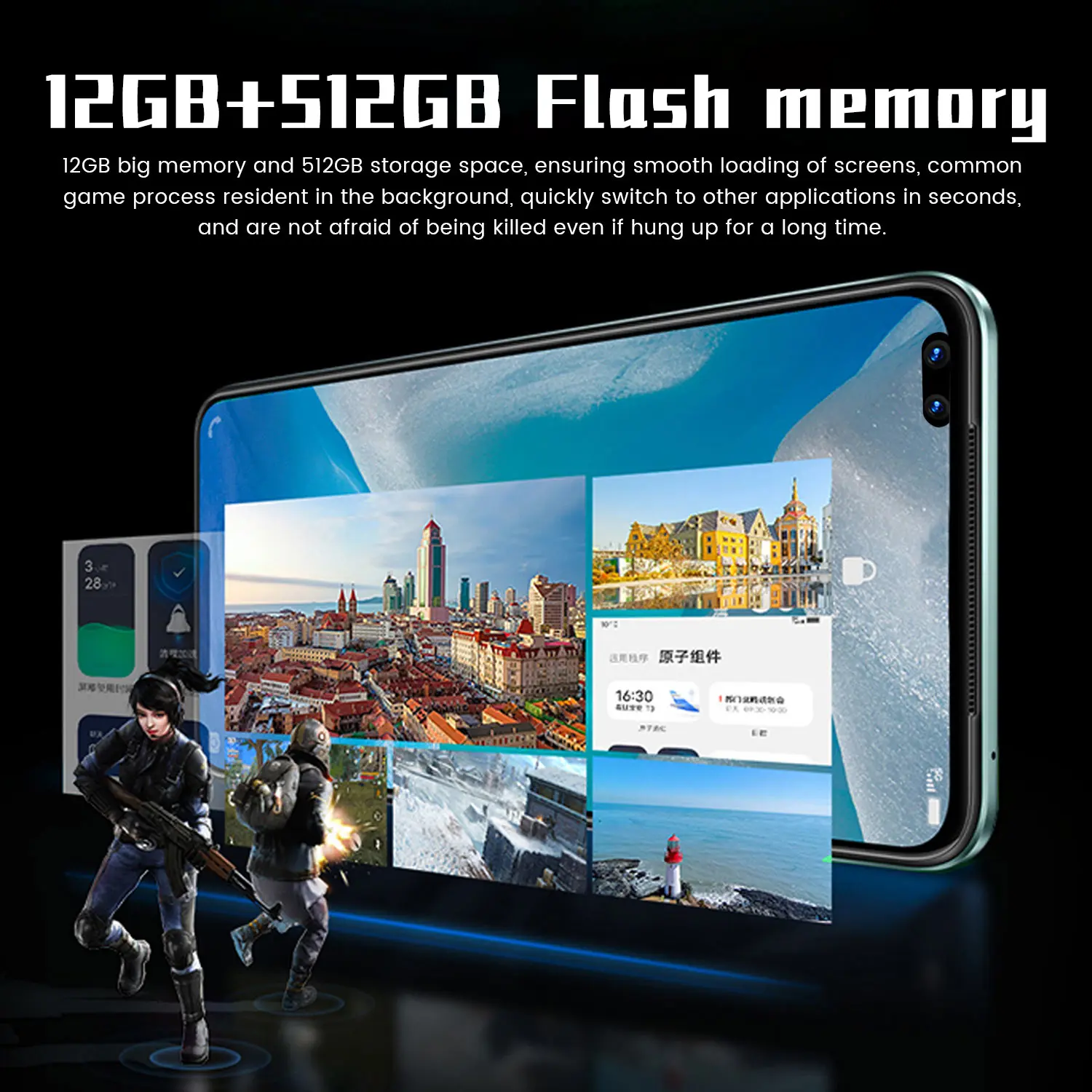 16 + 28mp Venda Quente Pro Rede Mt6889 Deca Núcleo Android 10.0 Smartphone 12g Ram 512g Rom 4g 5g Telefone Móvel Indefinido 2021 7.3 x2 8 mt6889 deca núcleo 16 + 28mp android