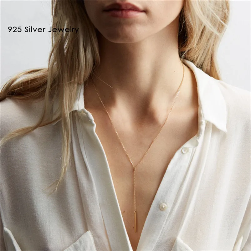 925 Pure Серебряные ожерелья для Для женщин классический простой дизайн круглый форма кубического циркония подвеска с черным коженным ремешком Bijoux Femme - Цвет камня: Абрикос