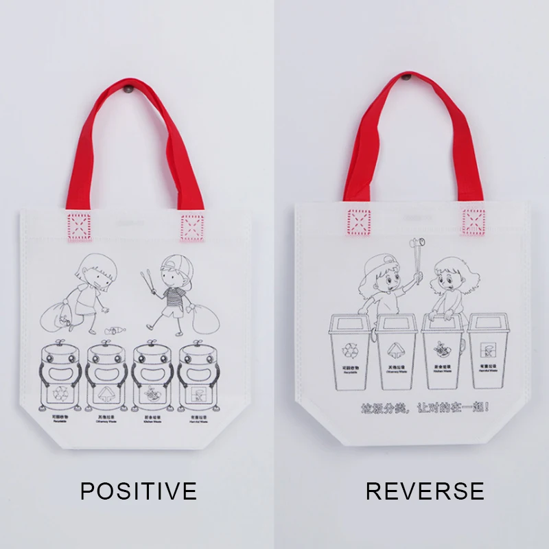 Saizhi DIY Рисование игрушки цветные граффити мешок ручной работы детей экологически чистый материал SZ3102 - Цвет: double side 6