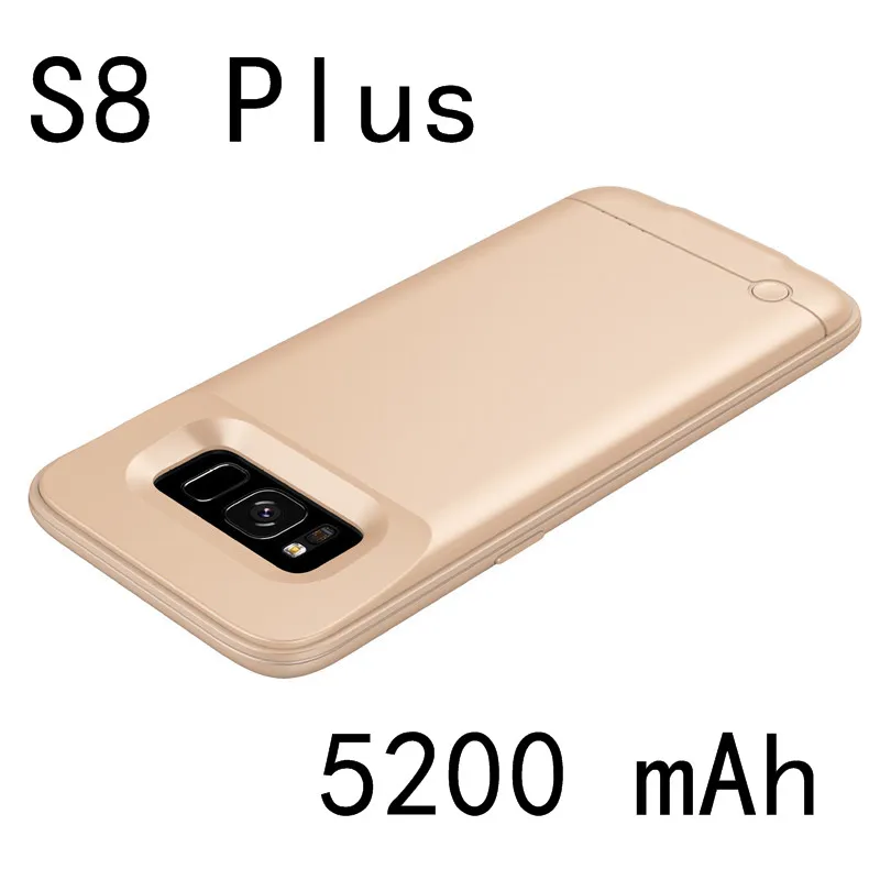 4200/5000mAh S9 Portable Metal Frame Battery Charger Case For Samsung Galaxy S8 S9 Plus Backup Power Bank Case For Samsung S9 S8 - Цвет: S8 Plus-Gold