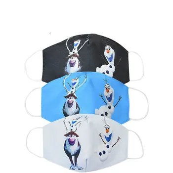 

Unisex Cute Cartoon Anna Elsa Princess Masks Children Dustproof Breathable Anti-Fog Mask Cotton Funny Anime Sunscreen Mask