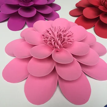 

New China artificial wedding decoration sell design giant rose paper flowers Wedding paper flowers three-dimensional handmade