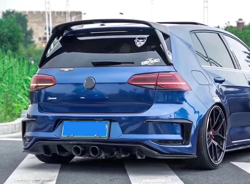 ABS задний спойлер Крылья спойлер губ гоночное крыло для или Volkswagen Golf 7 Golf 7,5 MK7 MK7.5