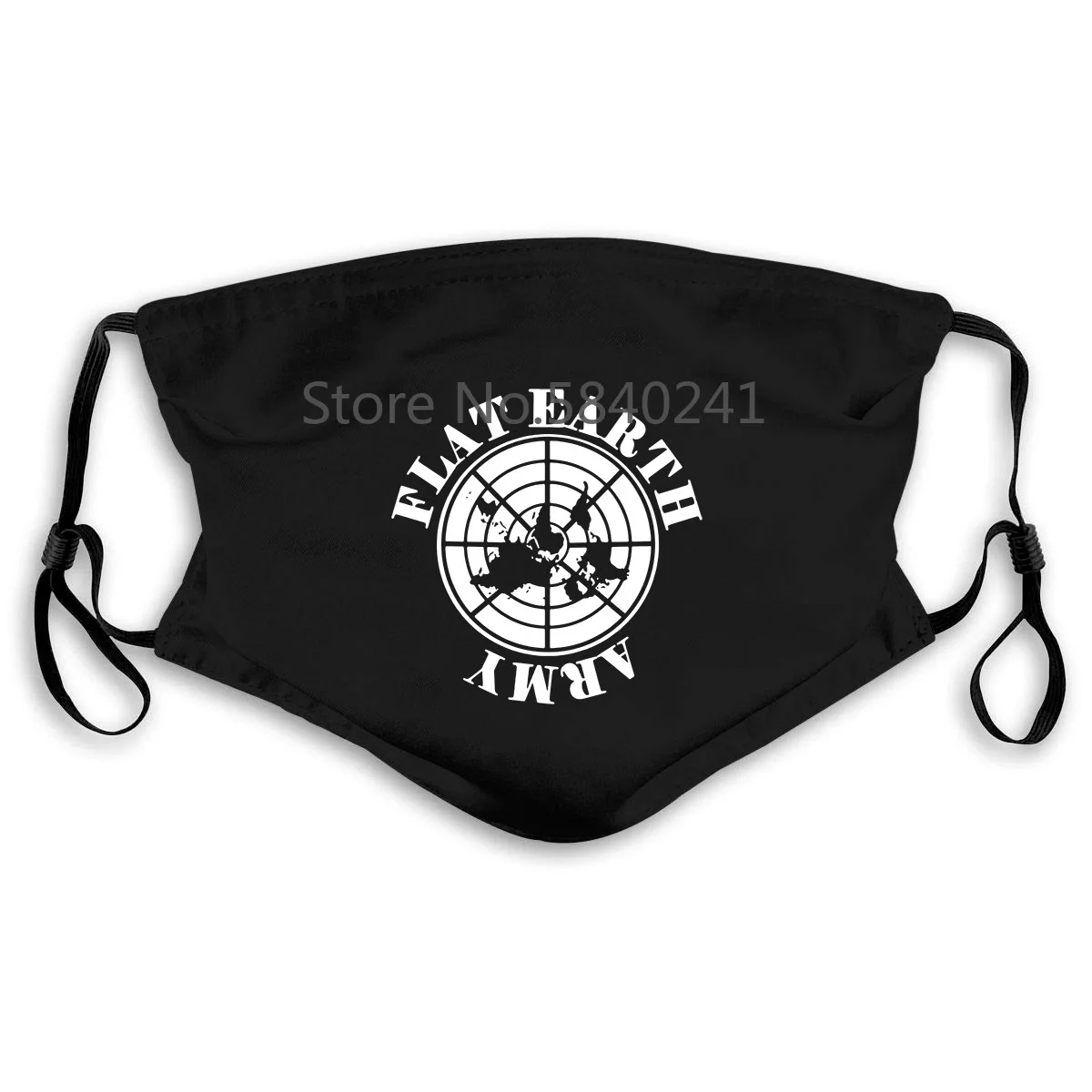 Flat Earth Army Logo Black Truth Movement Flatearth Theory Cult Men Hot Sale New Men'S Mouth Mask Women's kid PM2.5 | Аксессуары