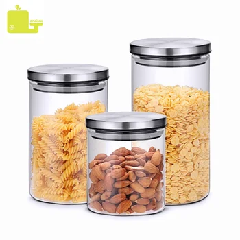 

500ML 750ML 1L Storage Bottle Kitchen Store Food Ingredient Eco-friendly Nut Grain Candy Biscuit Refrigerator Classification Jar