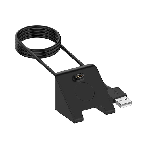 Black Универсальное зарядное устройство для смарт-часов Garmin vivoactive 3 4 4S Forerunner 45 245 935 Fenix 6X5 5S 5X плюс зарядный кабельный провод 1 М адаптер колыбели - Цвет: Black
