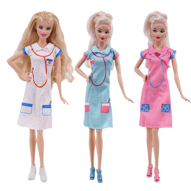 Nurse Costume Hat 1/6 Doll Accessories For Barbie Doll 11.5 inch For Play  house