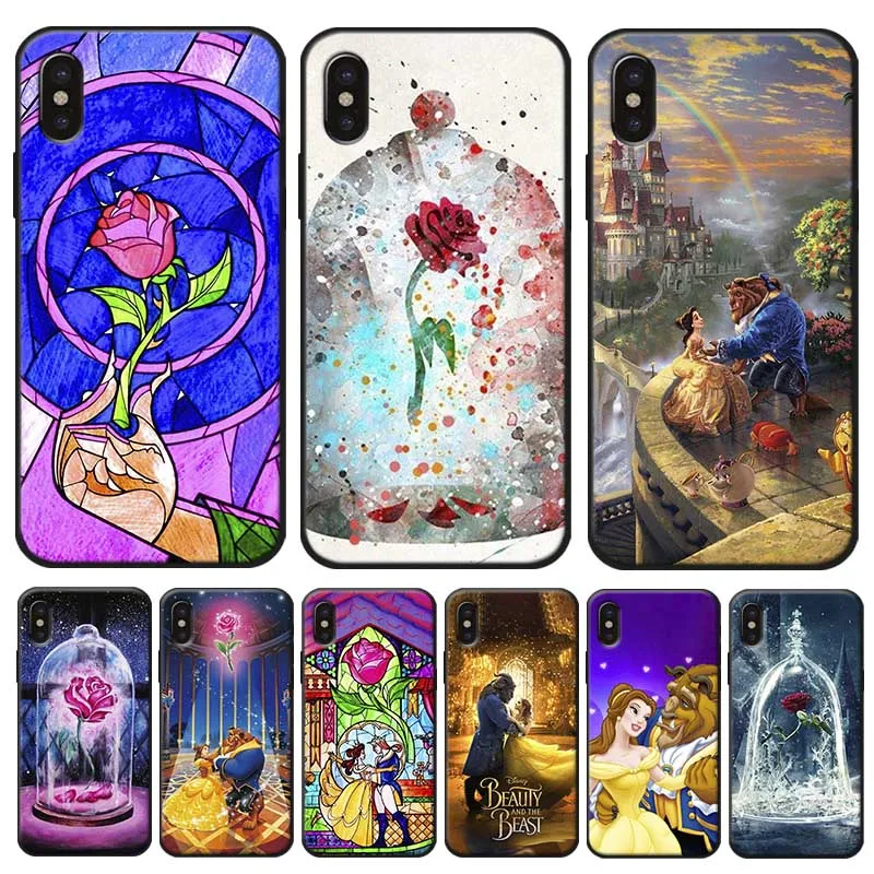 Beauty Beast Rose Princess Art Cover for iPhone 11 Pro Max 2019 Clear Soft Silicone Phone Case | Мобильные телефоны и