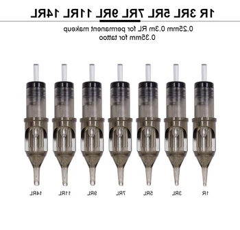 

10pcs Tattoo Cartridge Needles 0.25/0.3/0.35mm RL Disposable Sterilized Safety Tattoo Needle for Cartridge Tattoo Machines Grips